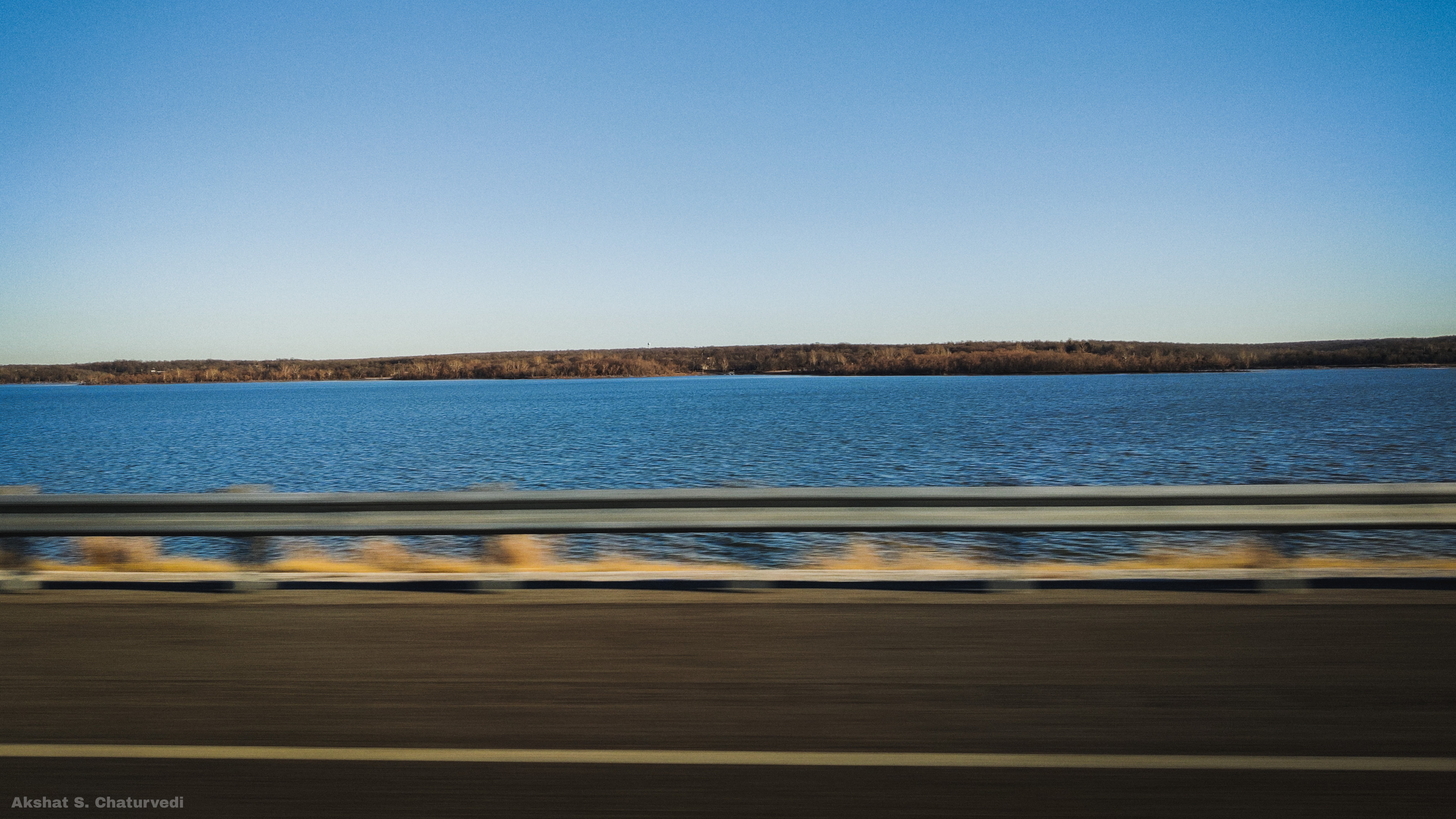 Driving over the Canadian River, Canadian, OK. June 2024